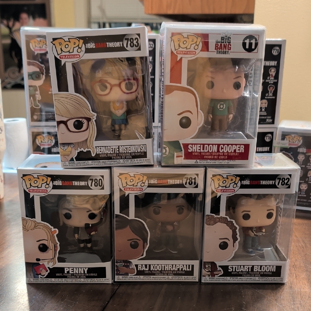 Funko Pop! - The Big Bang Theory # 11, 780, 781, 782, 783